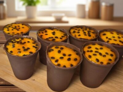 Copo de Chocolate de Maracujá