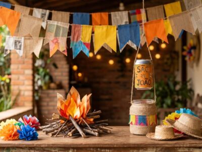 Decoração de São João com material reciclável: ideias quase sem custo