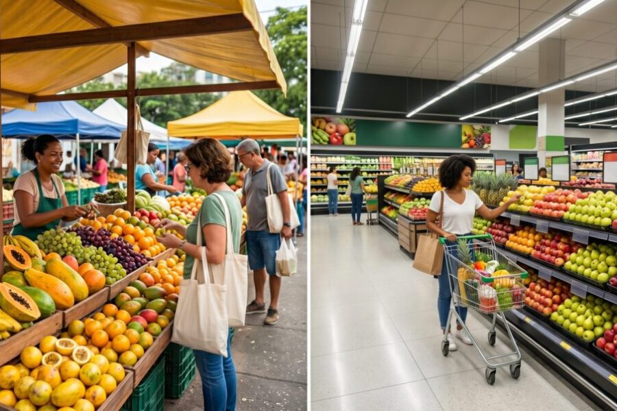 Feira ou Supermercado: Onde Comprar Frutas Mais Barato em 2026