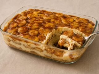 Pavê de Banana Caramelizada