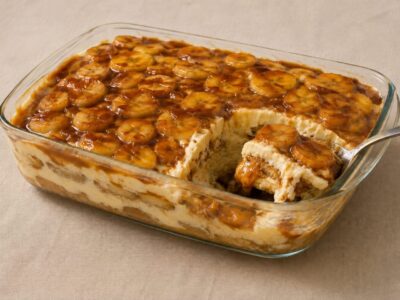 Pavê de Banana Caramelizada
