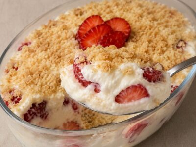 Pavê de Morango com Cream Cheese