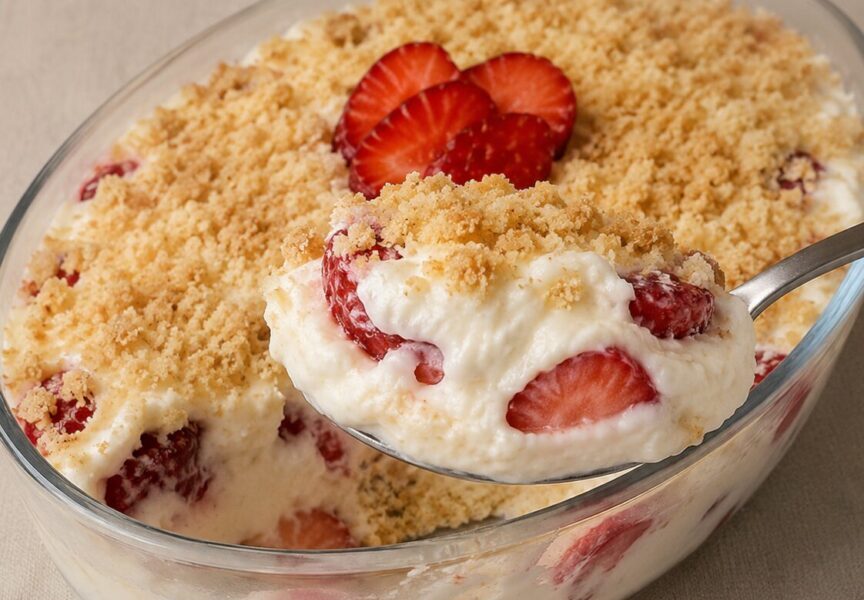 Pavê de Morango com Cream Cheese