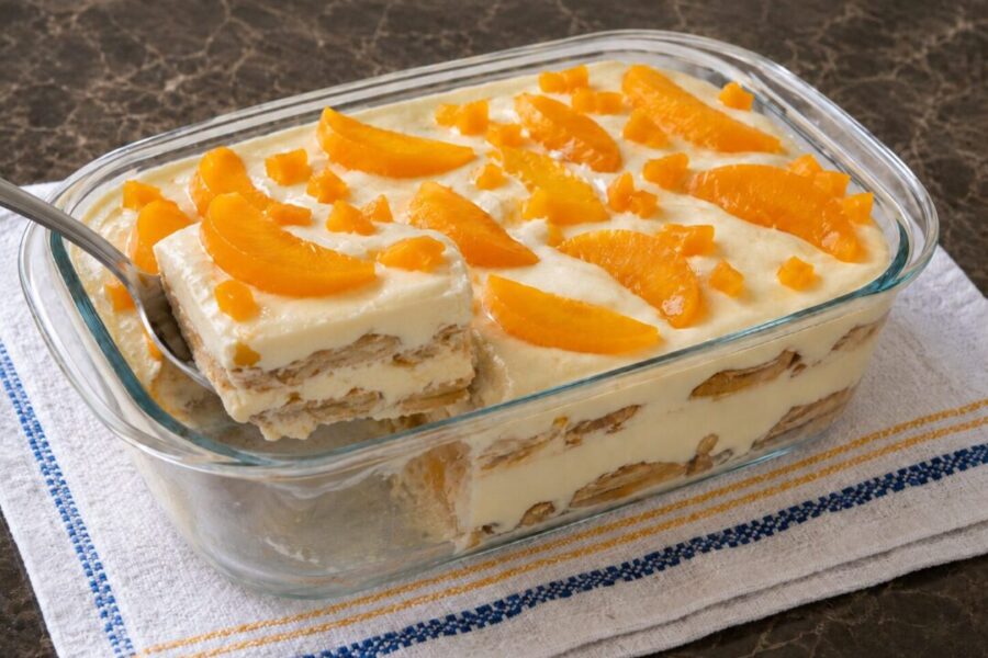 Pavê de Pêssego e Coco